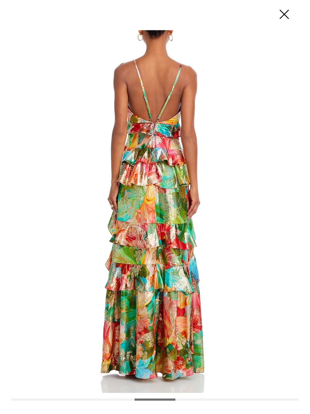 Ramy Brook Multi-Color Floral Ruffle Dress - Picture 2 of 7